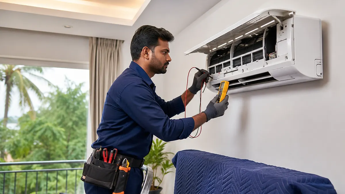 Split AC Installation in Chidambaram by Turbo Cooling Solutions