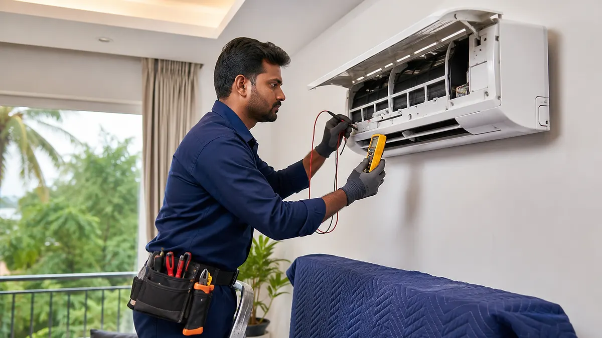 Split AC Installation in Cuddalore by Turbo Cooling Solutions
