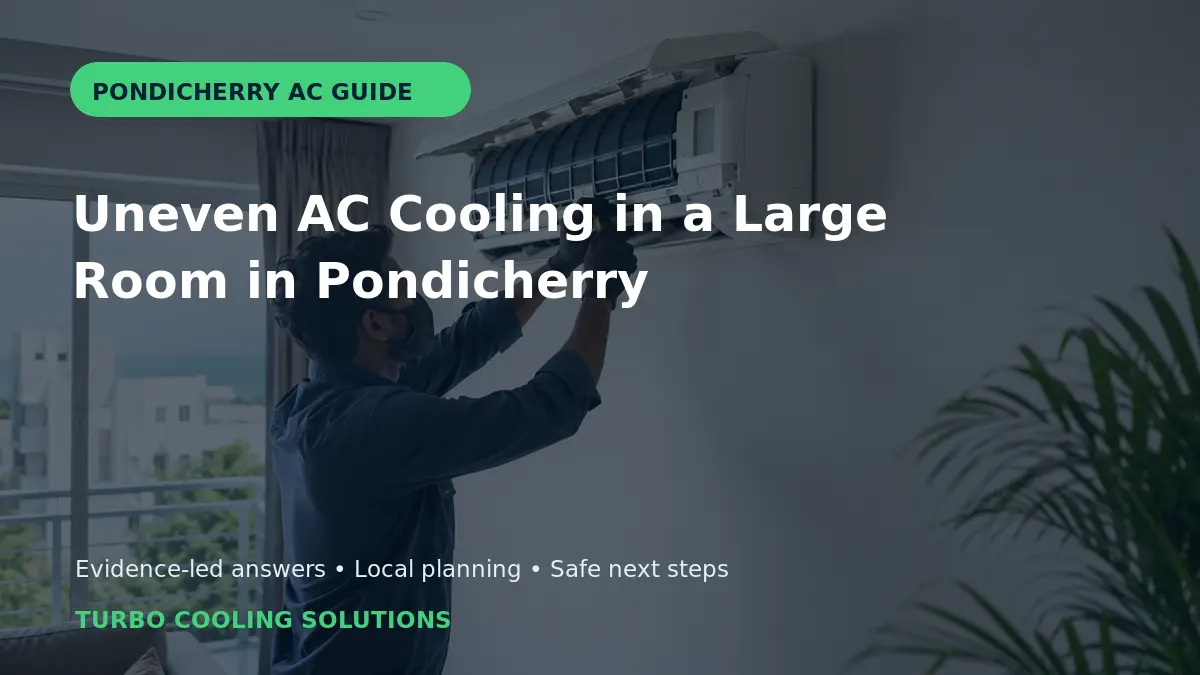 Uneven AC Cooling in a Large Room in Pondicherry - Turbo Cooling Solutions local guide