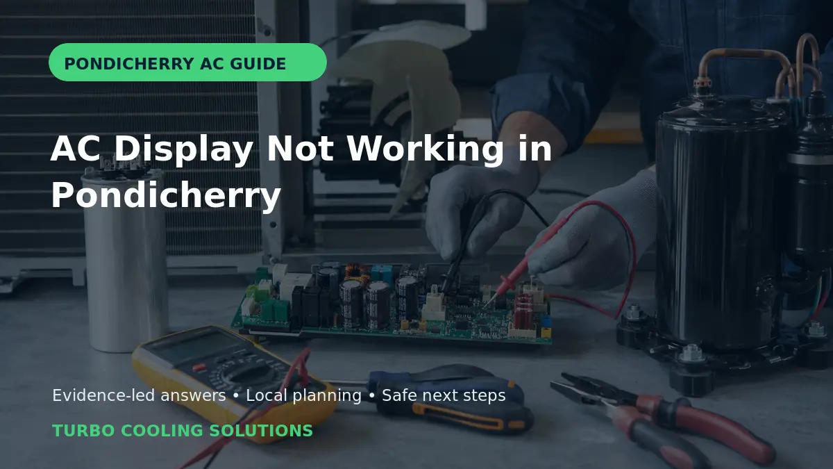 AC Display Not Working in Pondicherry: Safe Checks - Turbo Cooling Solutions local guide