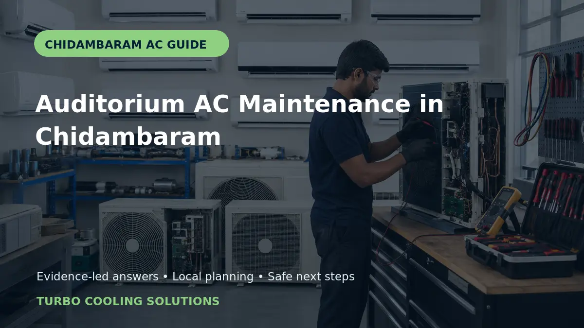 Auditorium AC Maintenance in Chidambaram - Turbo Cooling Solutions local guide