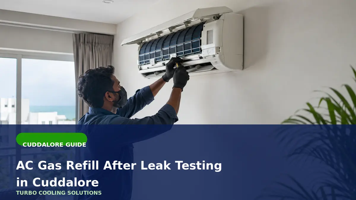 AC Gas Refill After Leak Testing in Cuddalore - Turbo Cooling Solutions local guide