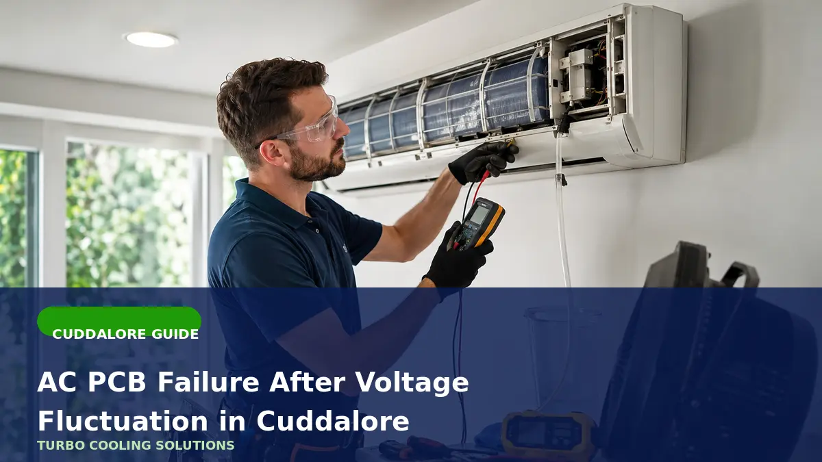 AC PCB Failure After Voltage Fluctuation in Cuddalore - Turbo Cooling Solutions local guide