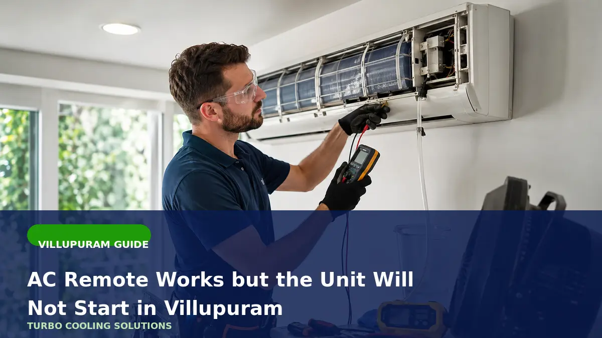 AC Remote Works but the Unit Will Not Start in Villupuram - Turbo Cooling Solutions local guide