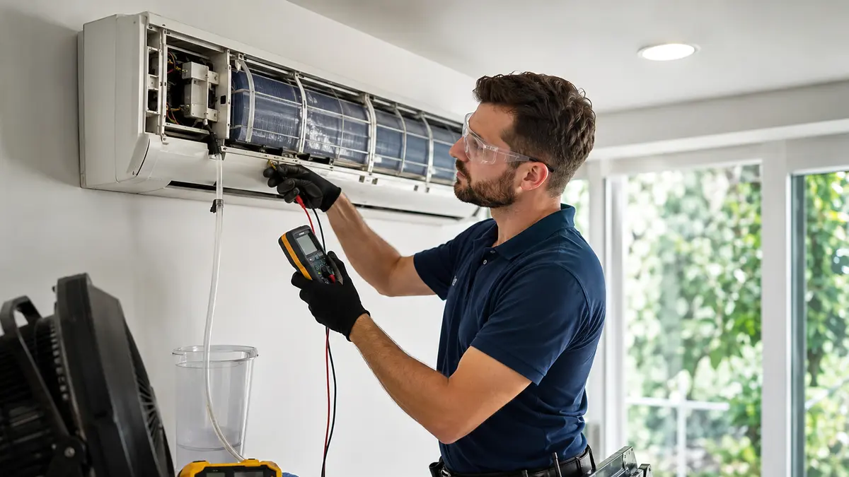 AC Drain Block Cleaning in Pondicherry - professional Turbo Cooling Solutions guide