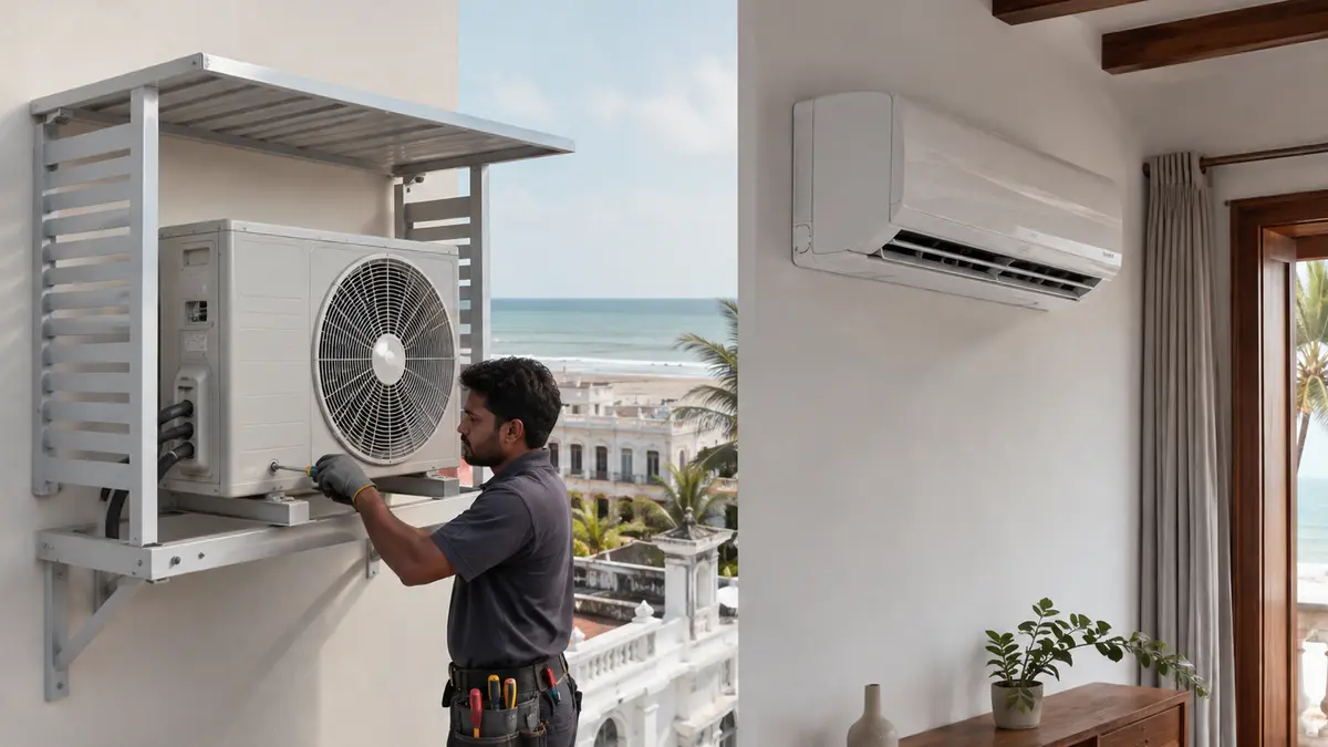 Best AC for Coastal Climate in Pondicherry - professional Turbo Cooling Solutions guide