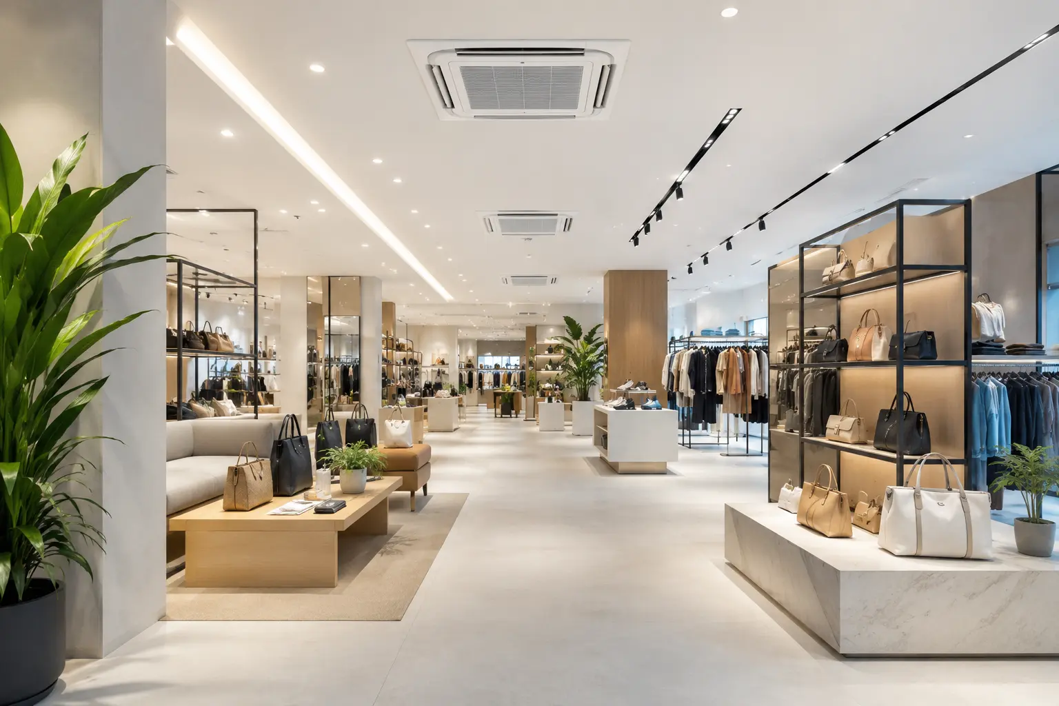 Retail and showrooms cooling solutions
