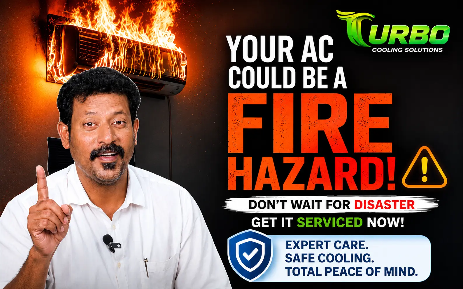 Fire Hazard AC Safety Alert